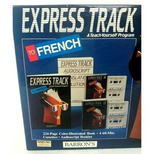 French Language Lessons Barrons Express Cassettes Book Teach Yourself